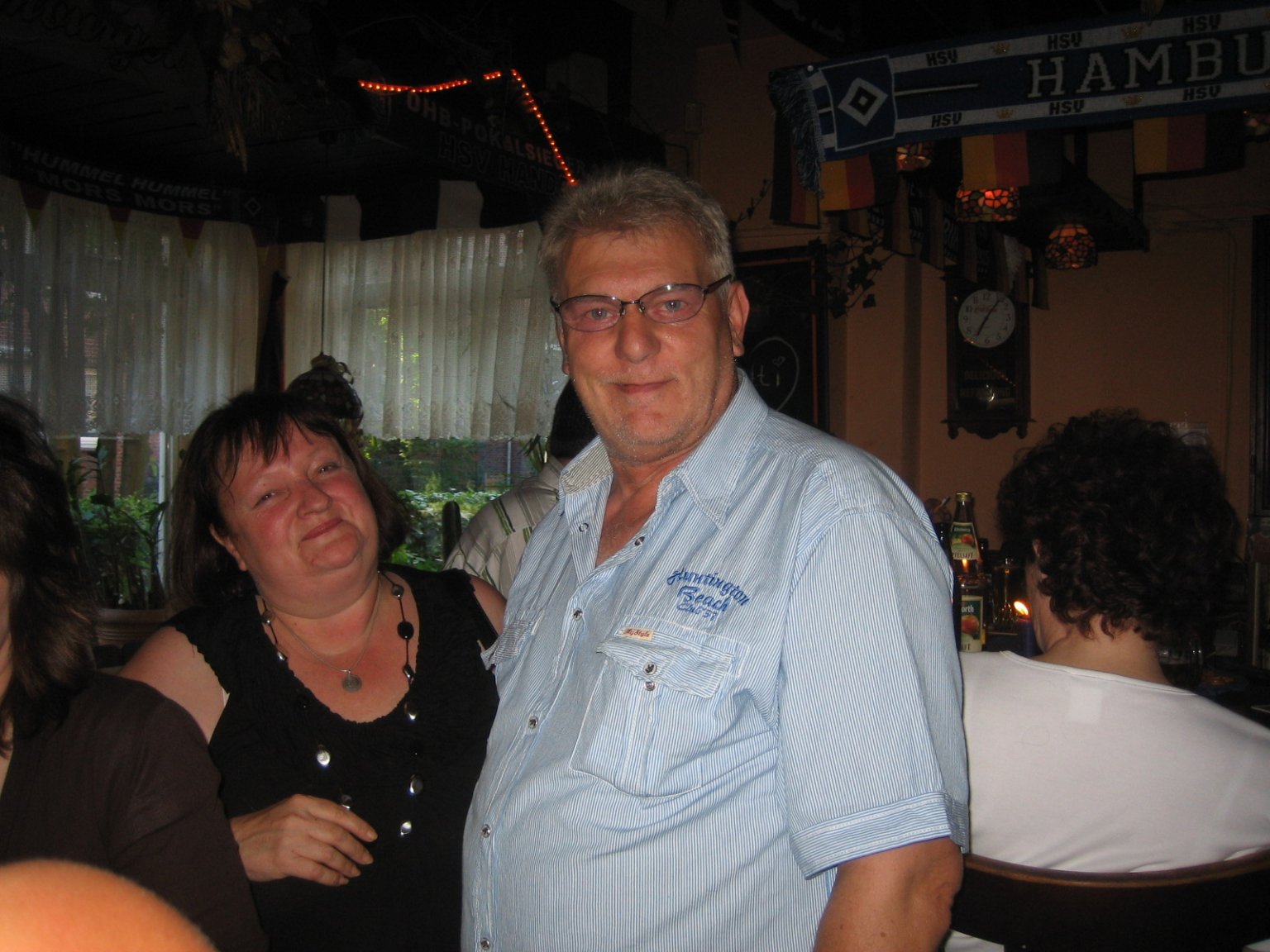 Gatti with our friend and neighbour Siggi Maas