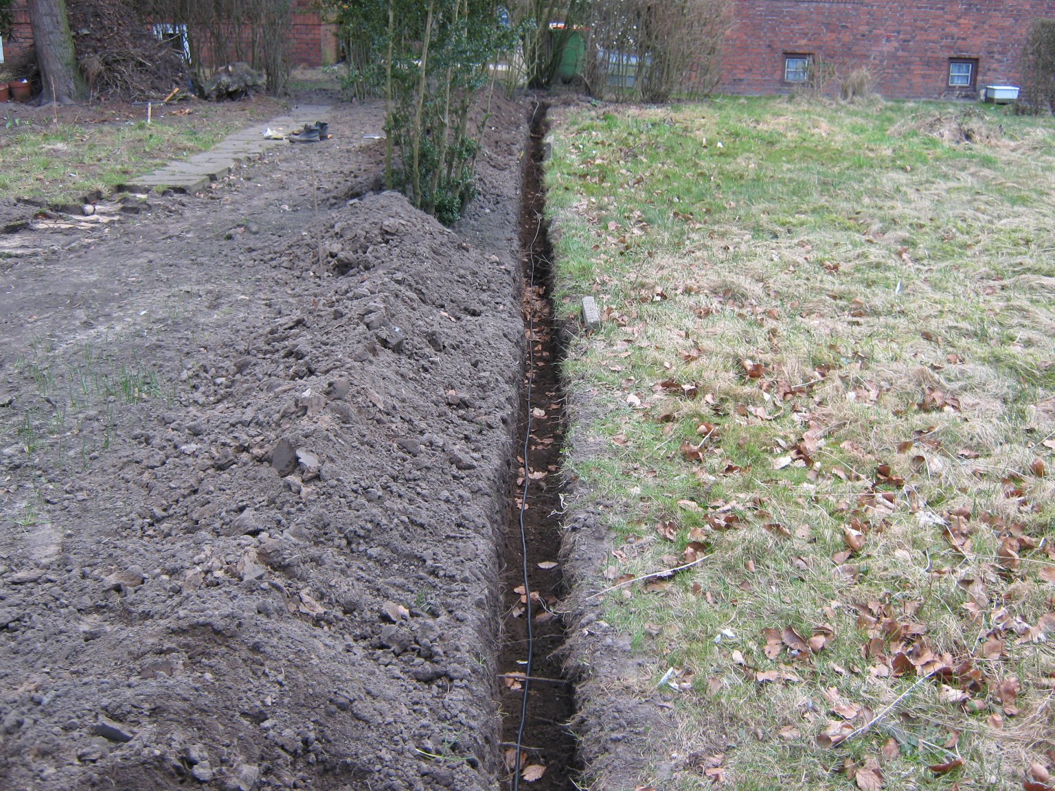 The trench was a major undertaking