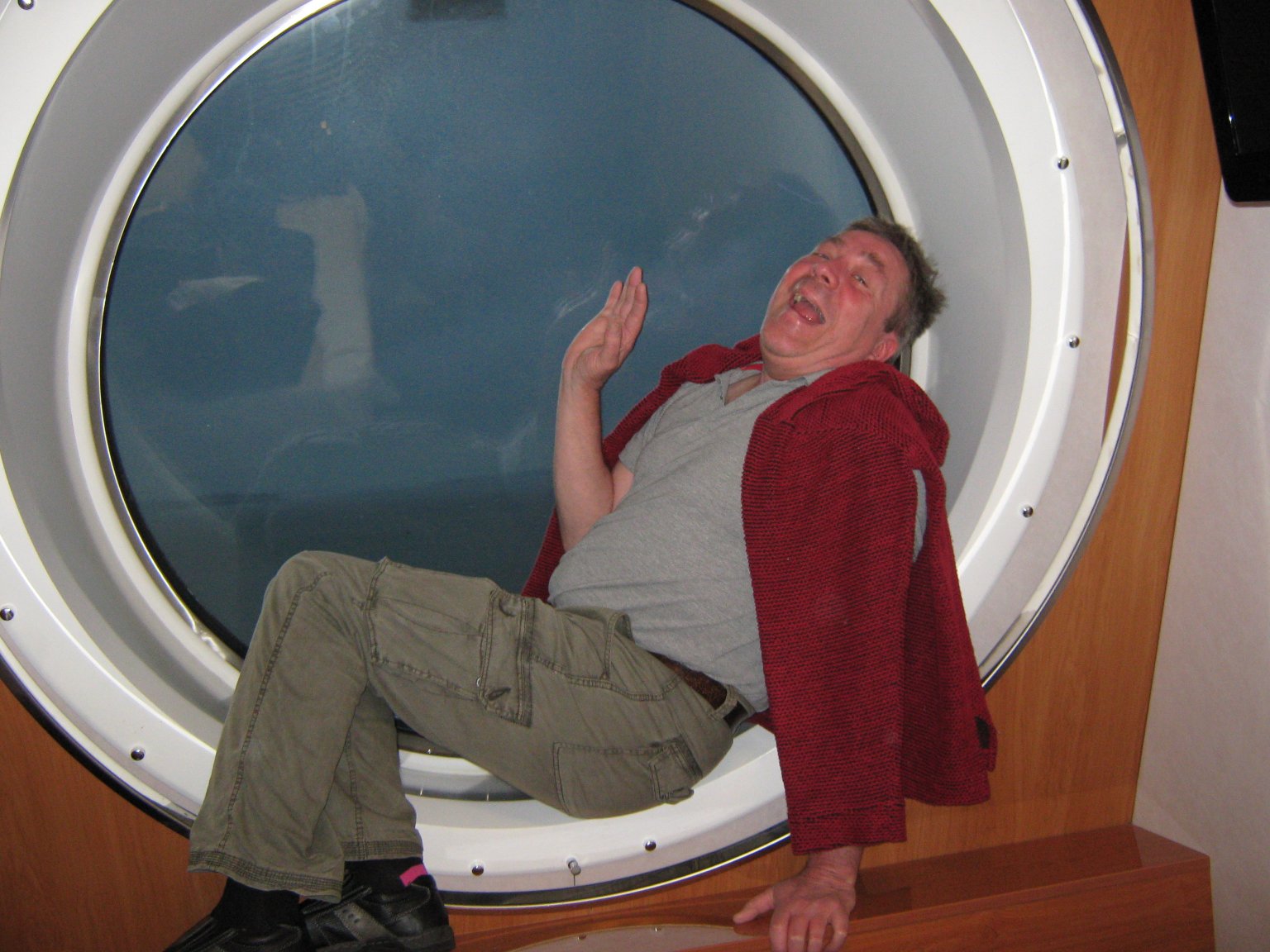 Me enjoying life at sea . . . and being a prat