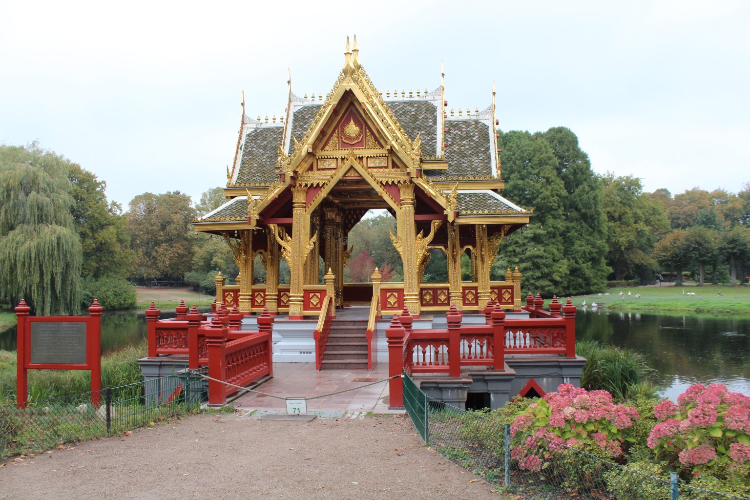 This Chinese-style pagoda is just one of several live-performance venues in the Tierpark