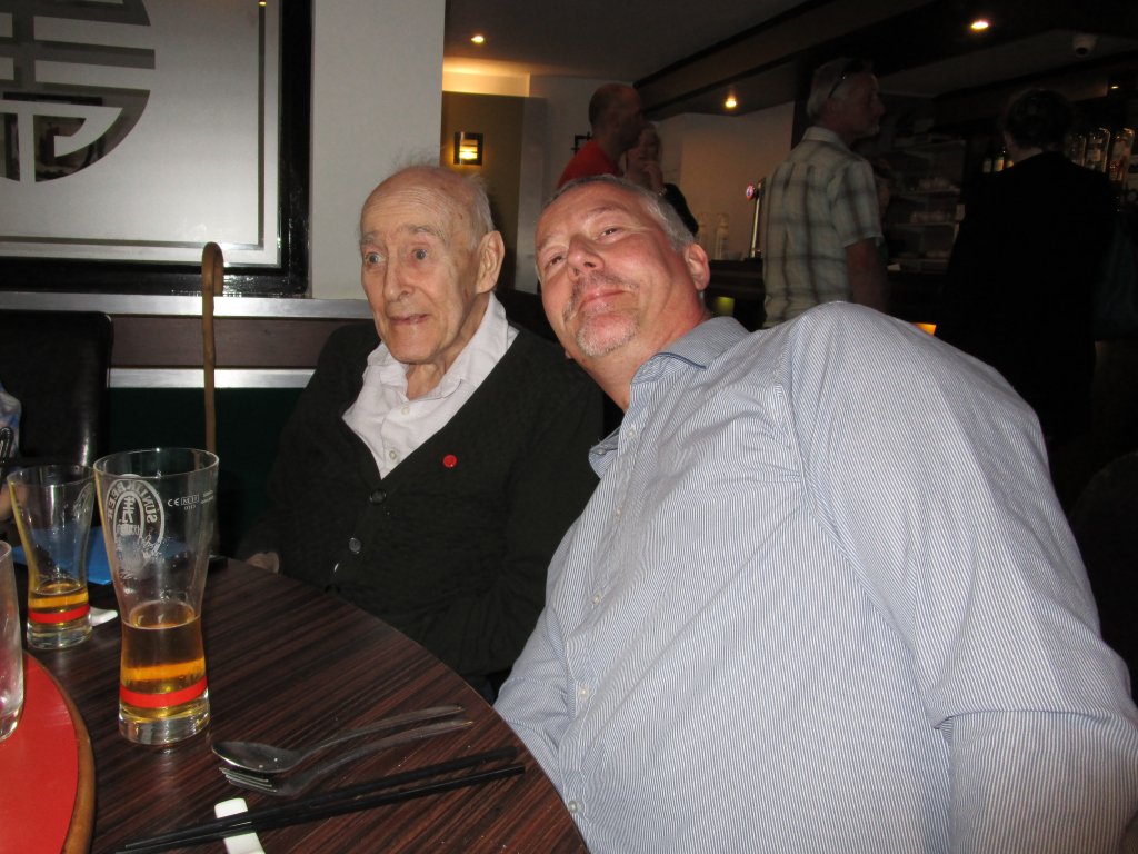 With Dad at the Bamboo Chinese restaurant in Exmouth