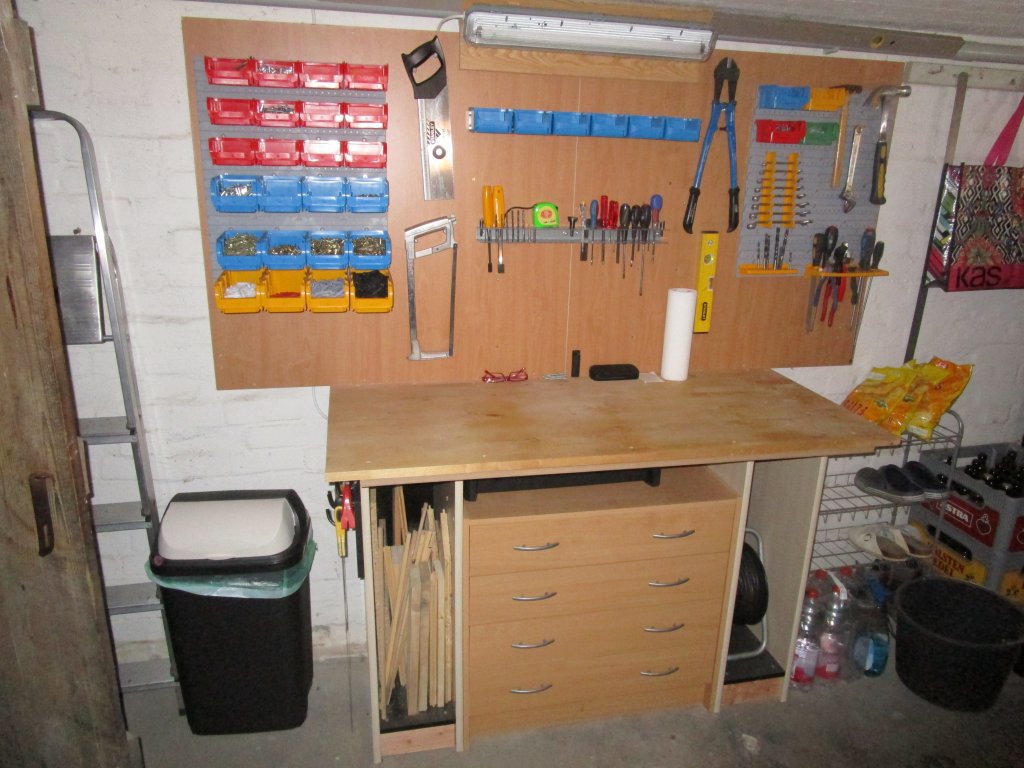 My new workbench and tool rack