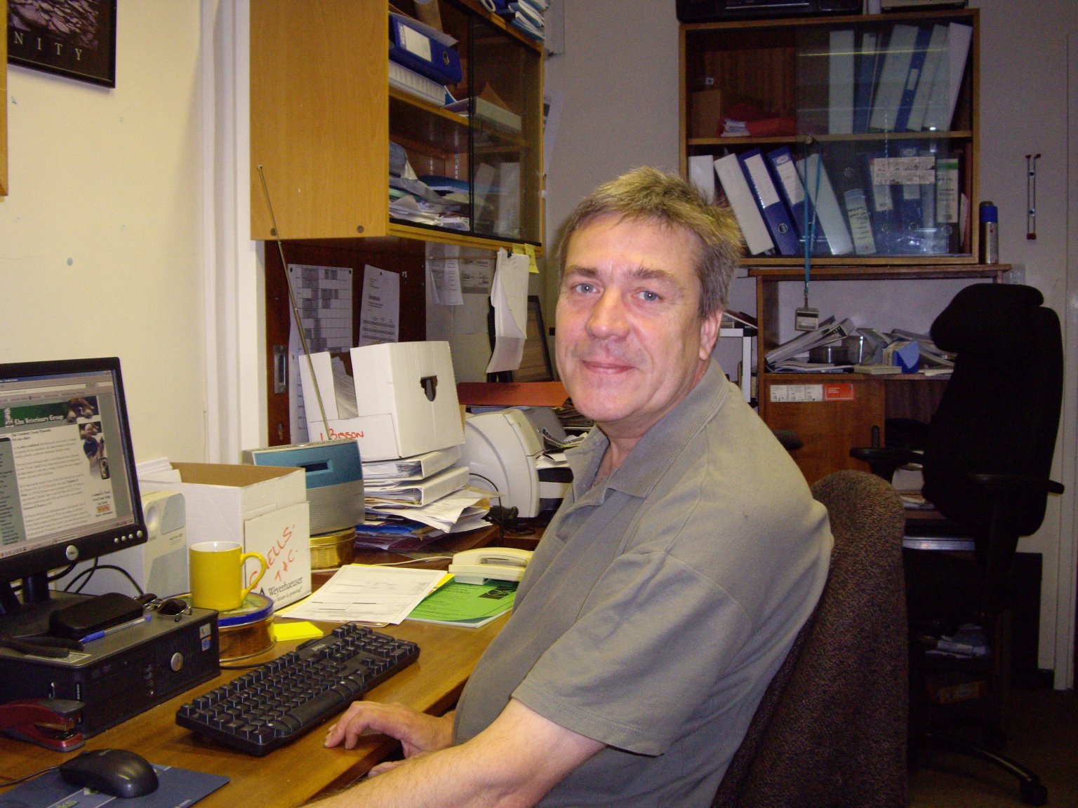 Me in my office at City College Plymouth