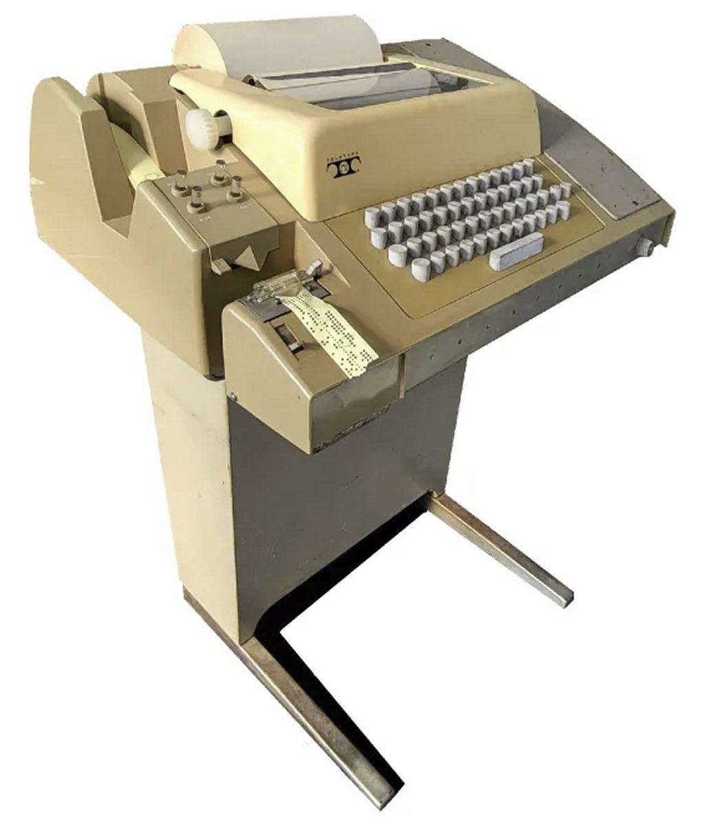 A Teletype ASR-33 telex machine