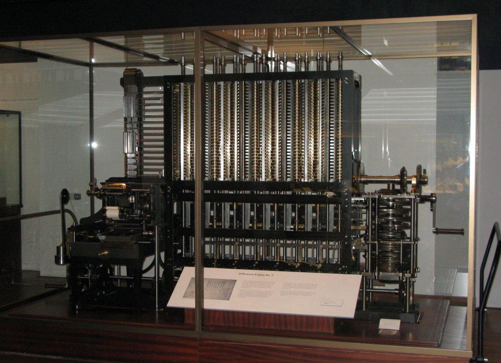 The Babbage Difference Engine (constructed 1991), London Science Museum