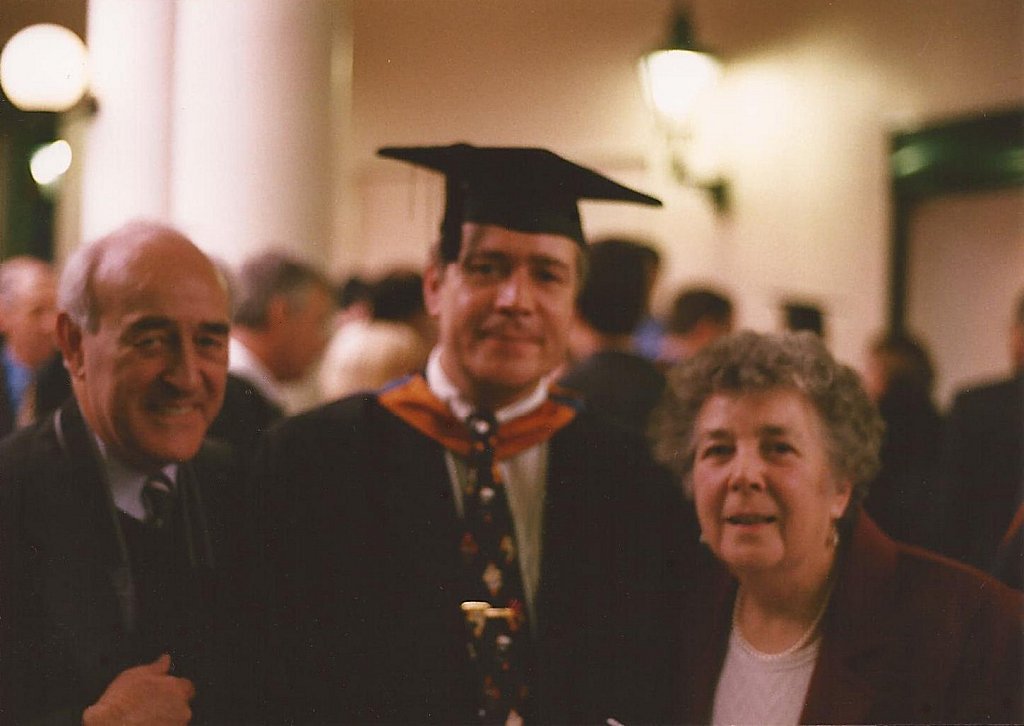 At my graduation ceremony with Mum and Dad